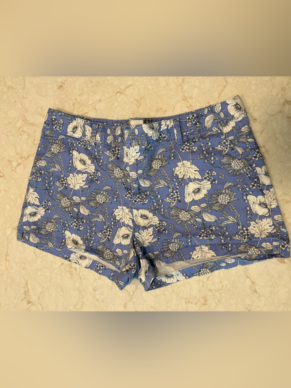 GAP Blue Floral Printed Women's Shorts